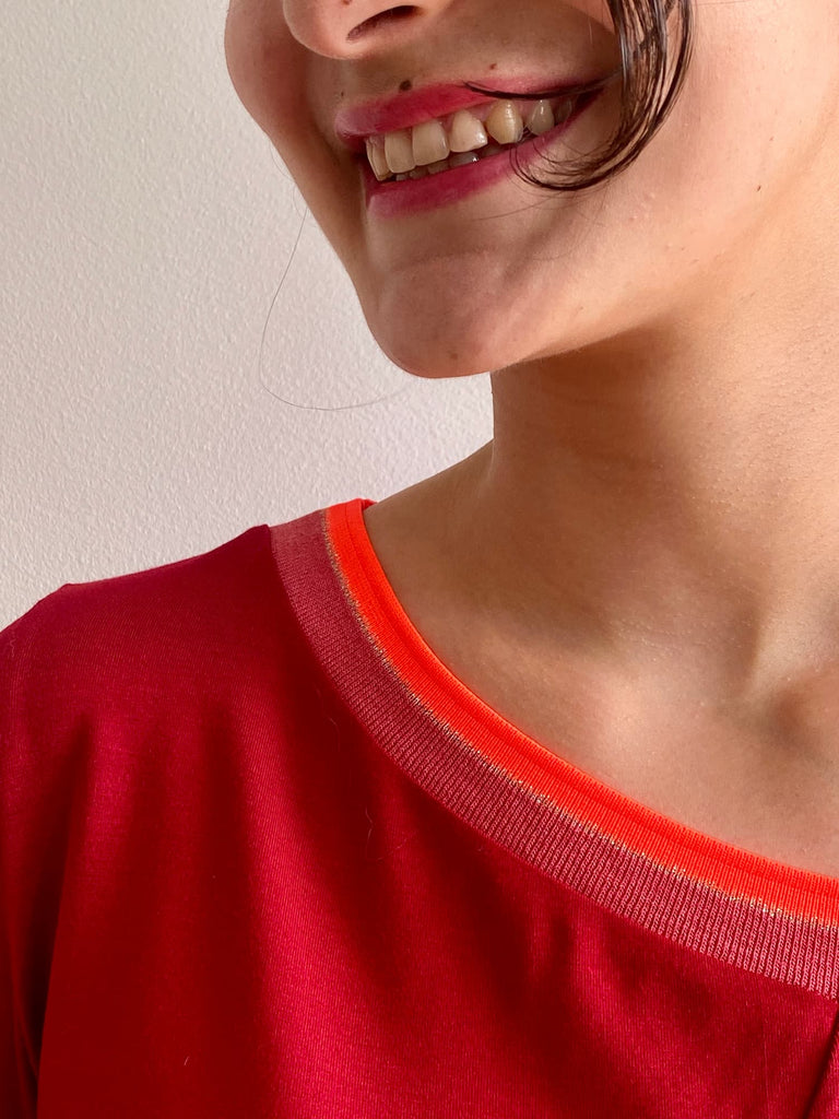 Natacha Cadonici Top Anna BO/SO créatrice belge designer belge styliste belge mode écoresponsable bruxelles belgique fait main en Belgique Slowfashion mode durable mode éthique petit créateur belge shopping bruxelles sustainable fashion
