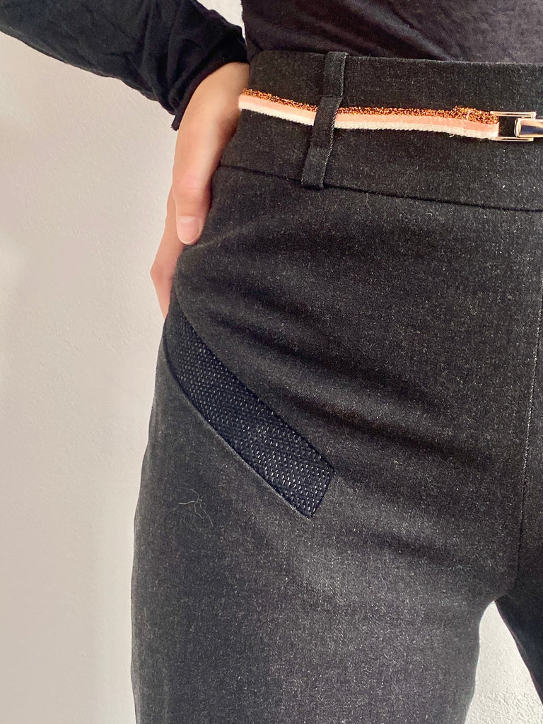 Natacha Cadonici, Mode Durable, Pantalon droit en jeans anthracite Anna