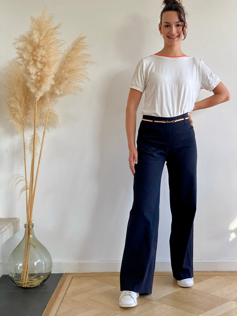 Natacha Cadonici, Mode Durable, Pantalon droit en jeans anthracite Anna