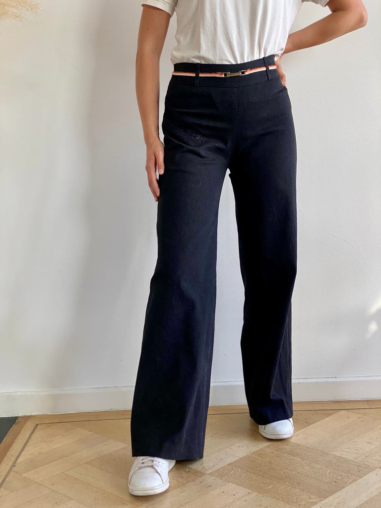 Natacha Cadonici, Mode Durable, Pantalon droit en jeans anthracite Anna