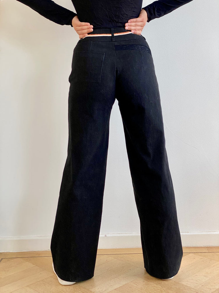 Natacha Cadonici, Mode Durable, Pantalon droit en jeans anthracite Anna