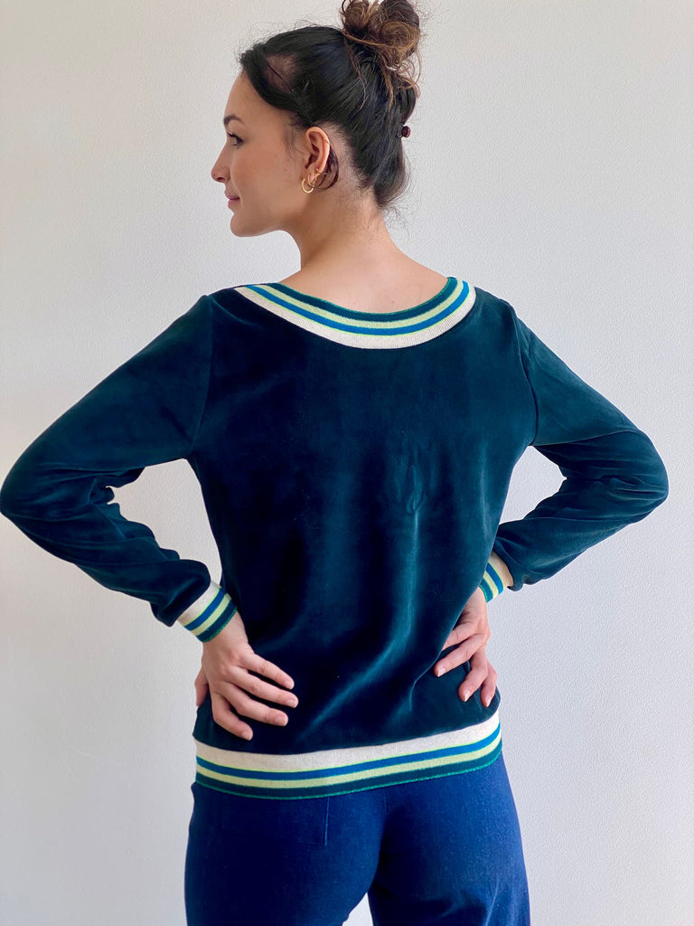 Natacha Cadonici, Mode Durable, Sweat vert bouteille Anna V/VF