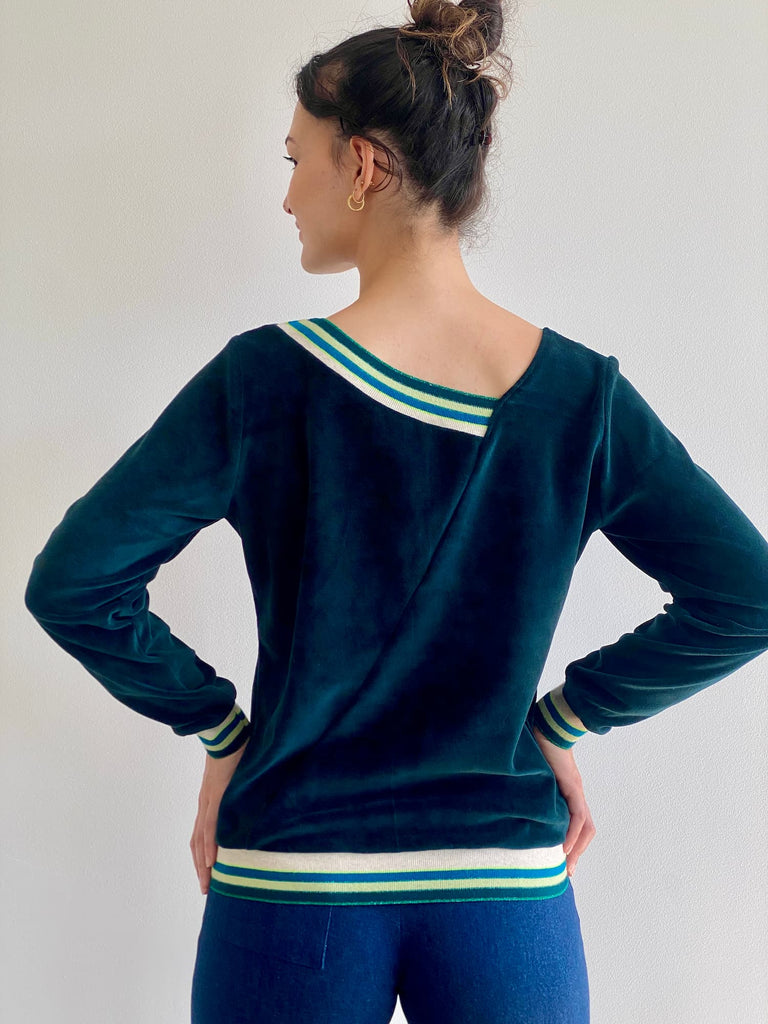 Natacha Cadonici, Mode Durable, Sweat vert bouteille Anna V/VF