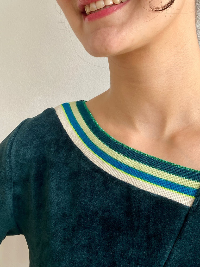 Natacha Cadonici, Mode Durable, Sweat vert bouteille Anna V/VF